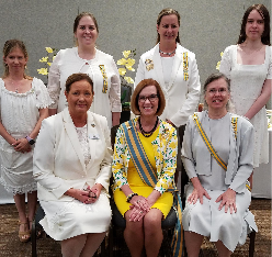 Pages with Page Chairman Clark, National President Platte, State Regent Griffin, 2021 State Board & 100th Anniversary Pages with Page Chairman Clark, National President Platte, State Regent Griffin, 2021 State Board & 100th Anniversary